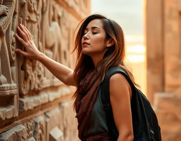 Traveler enjoying slow, mindful exploration of Machu Picchu’s serene natural surroundings | Ile Tours