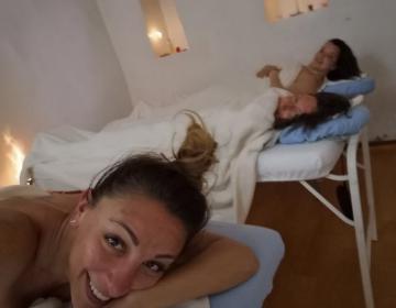 Women receiving therapeutic wellness massage in Peru spa environment | Ile Tours
