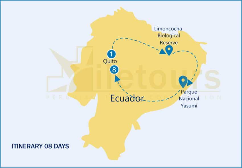 First Class River Cruiser Ecuador – 08 Days