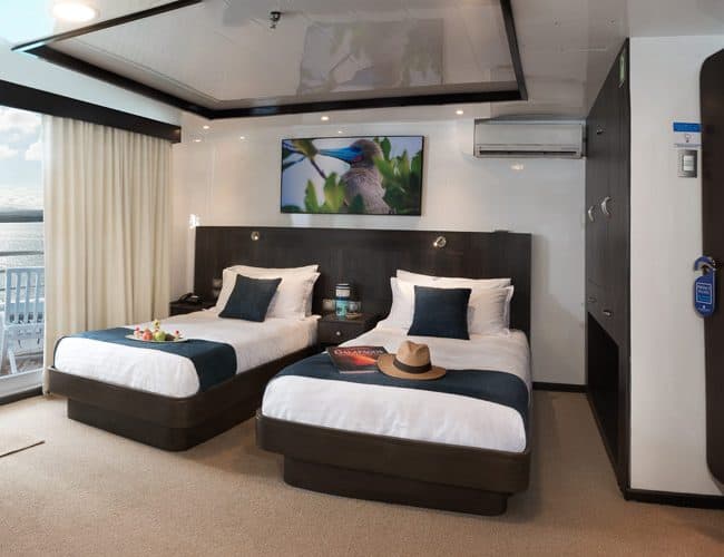 Cormorant galapagos cruises yacht luxury twin cabin