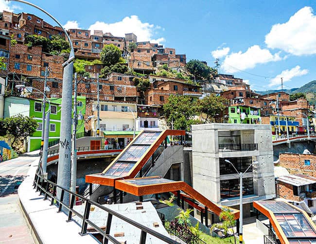 Outdoor Escalators Medellin Colombia